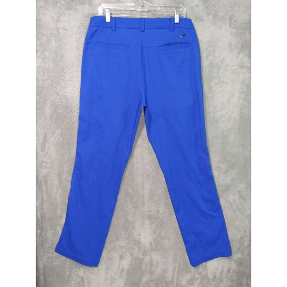 Nike Golf Pants Mens 34x32 Blue Tour Performance Dri Fit Straight Leg Stretch - Picture 2 of 10